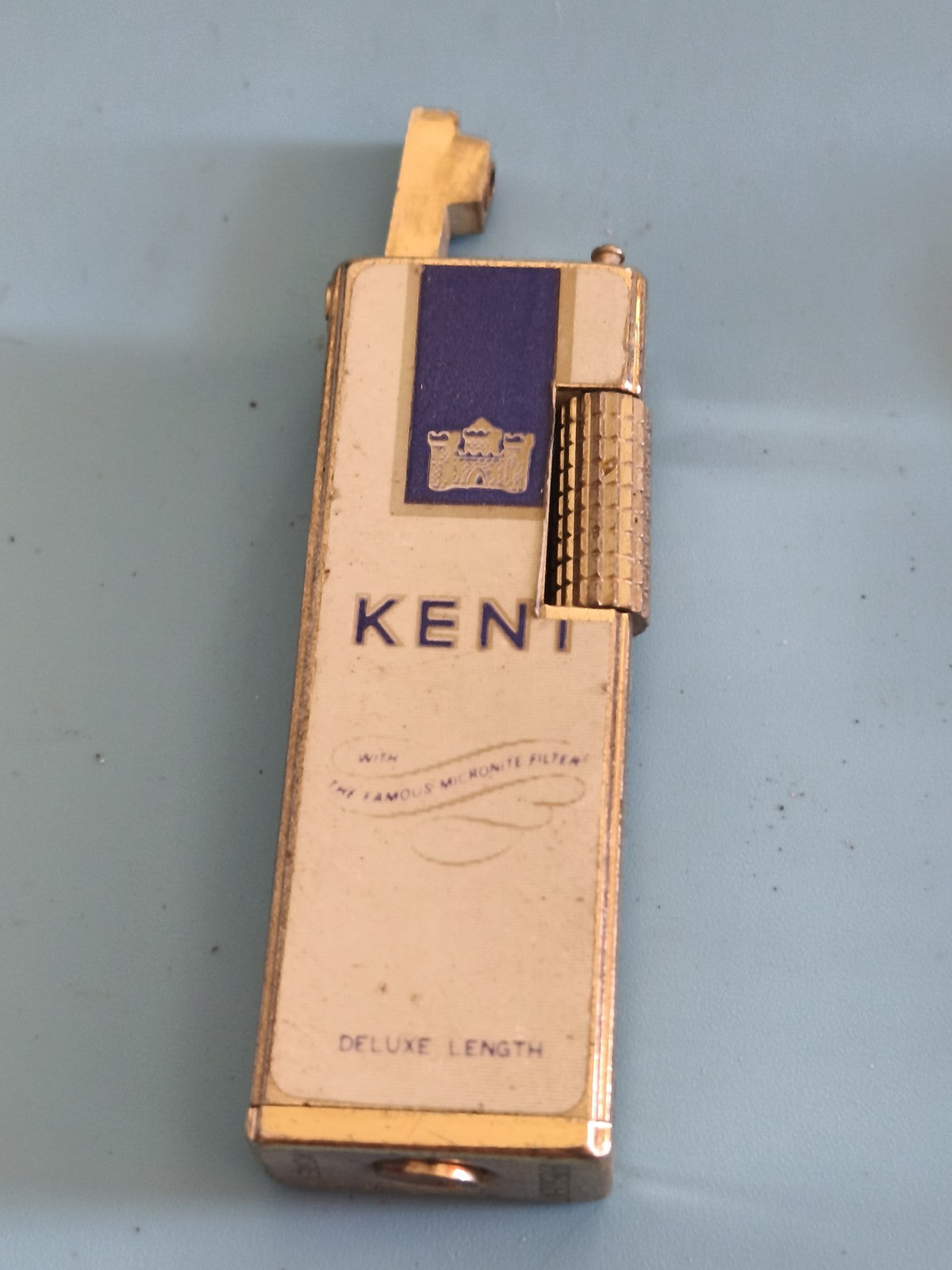 Briquet ancien Kent vintage rétro pour collectionneur, accessoire fumeur rare