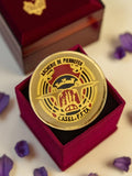 Médaille Archérie de Pierrefeu édition limitée vintage dorée FFTA