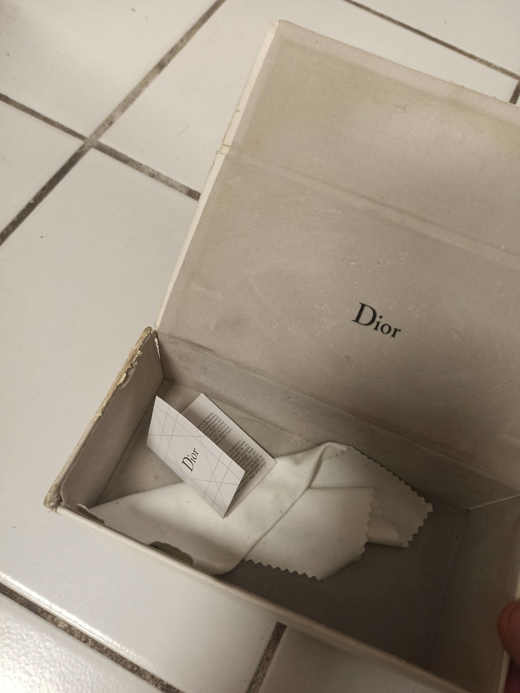Vintage boîte à lunettes Dior ancienne étui collection Christian Dior rétro rare