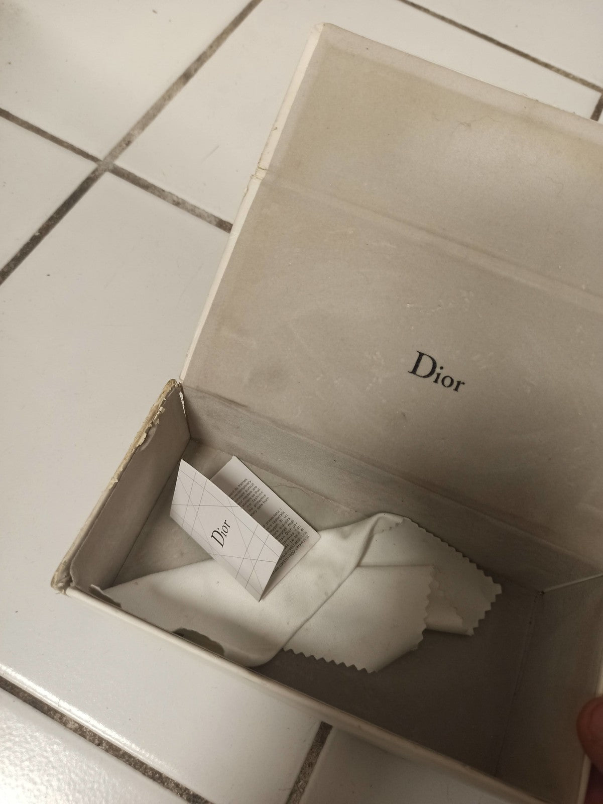 Vintage boîte à lunettes Dior ancienne étui collection Christian Dior rétro rare