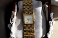 Montre femme Dolce & Gabbana vintage dorée cadran carré DaG rétro