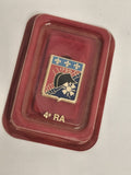 Insigne militaire 4e RA 1720 blason émaillé vintage armée française