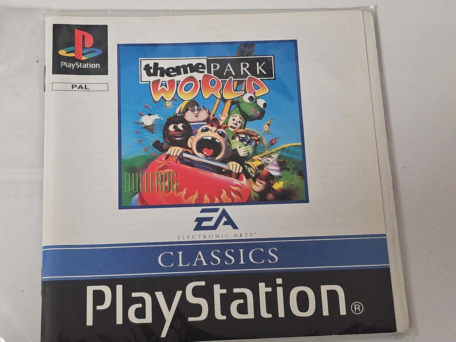 Notice originale jeu PS1 Theme Park Playstation manuel seul version française