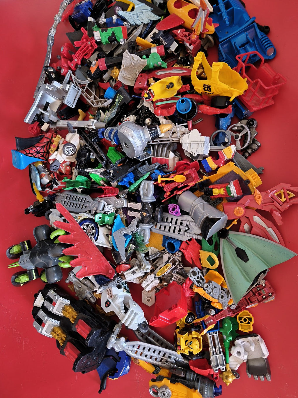 Lot pièces détachées Transformers Power Rangers robots figurines jouets enfants