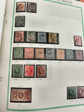 Timbres Grande-Bretagne oblitérés, divers rois, couleurs variées philatélie