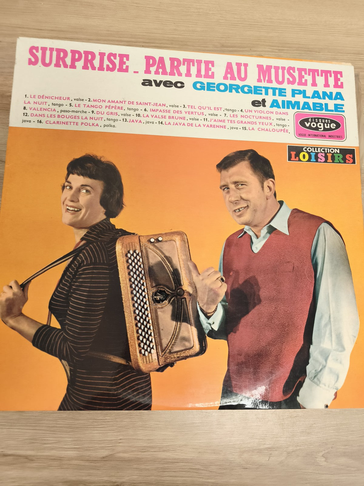 Vinyle 33T Surprise Partie au Musette Georgette Plana Aimable Disques Vogue