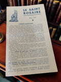 Livret religieux ancien Le Saint Rosaire 1949 vintage journal catholique rétro