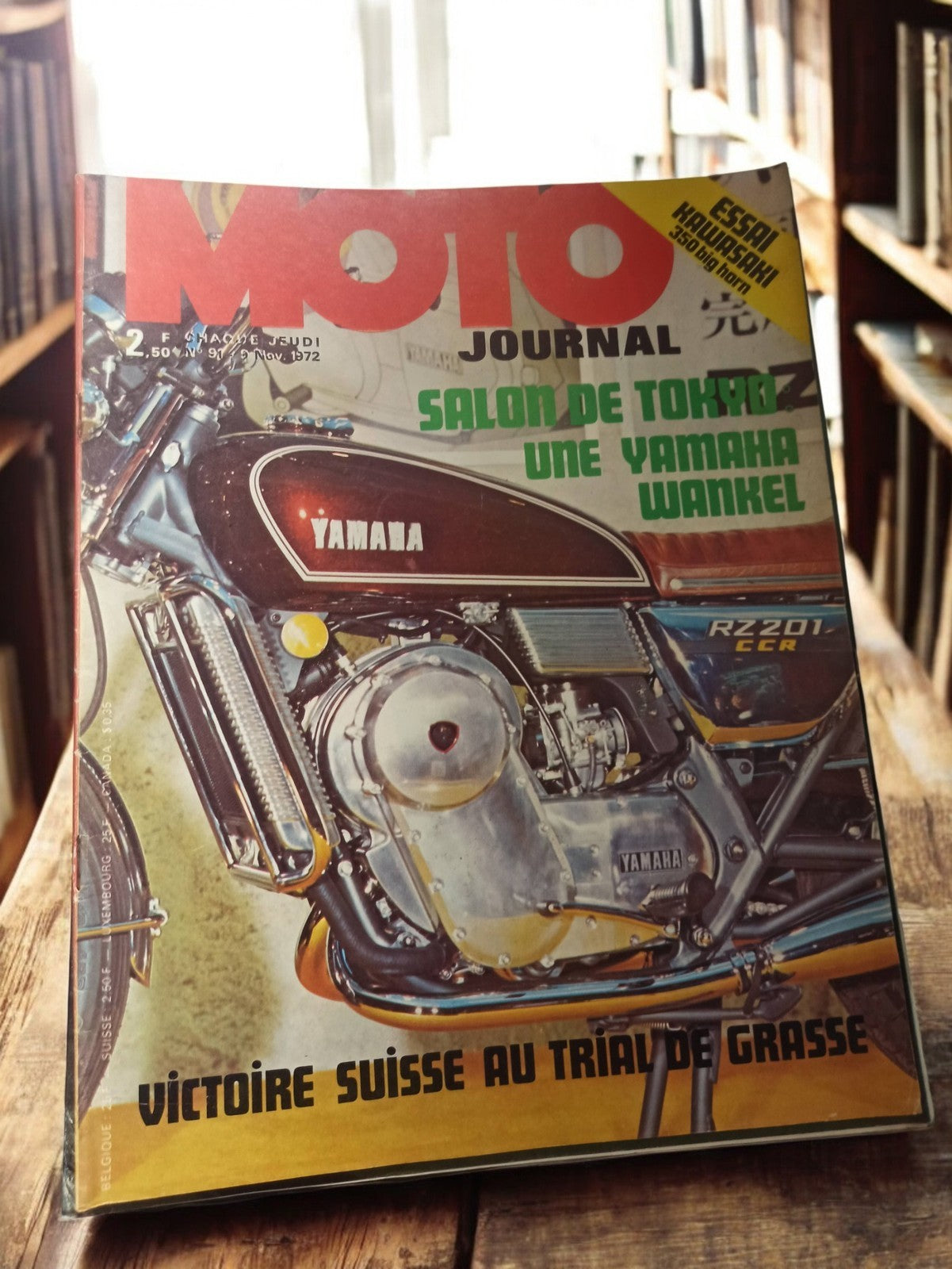 Magazine Moto Journal 1972 Yamaha Wankel ancien rétro moto vintage