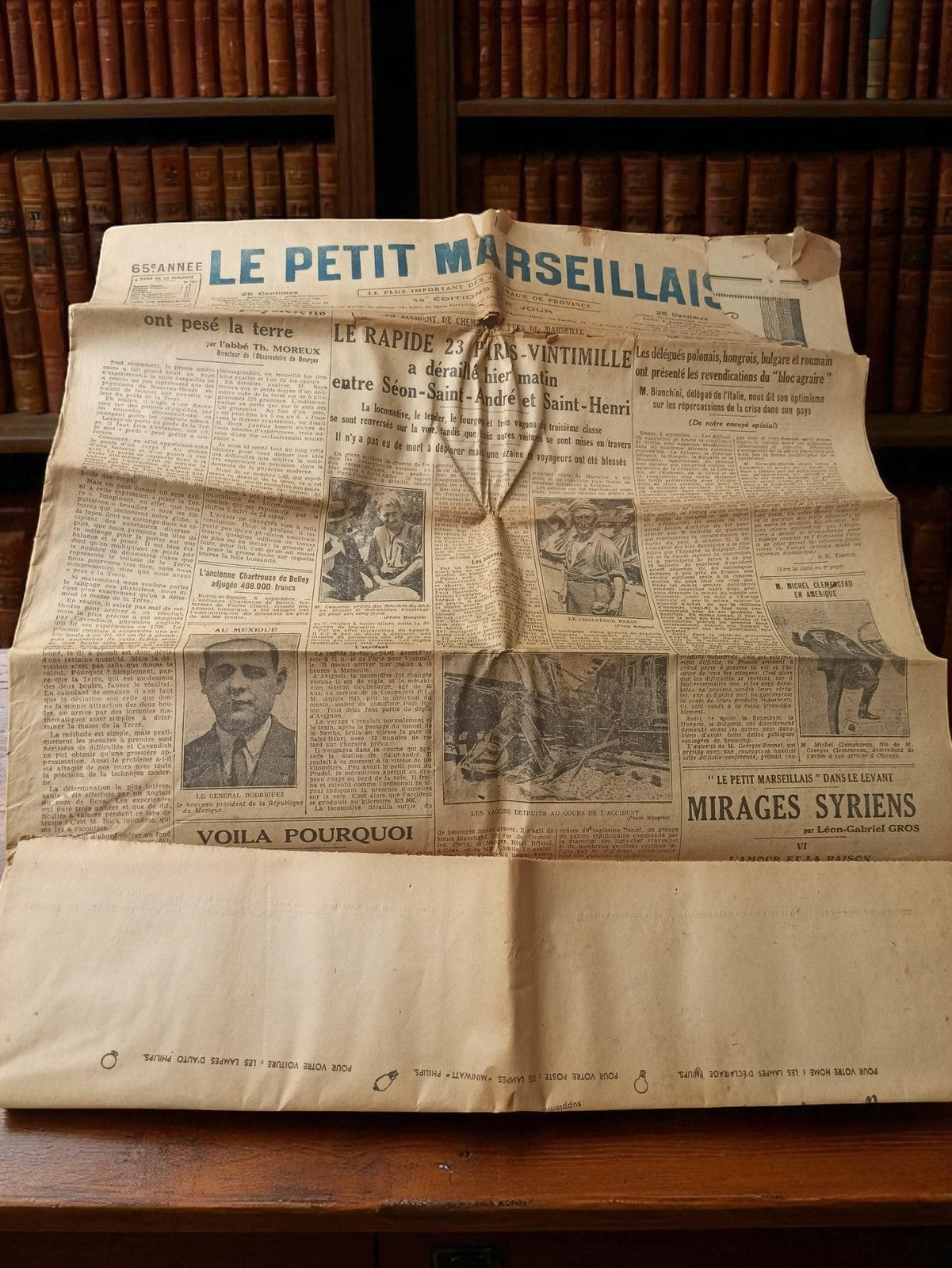 Journal ancien Le Petit Marseillais années 1930 vintage presse rétro France