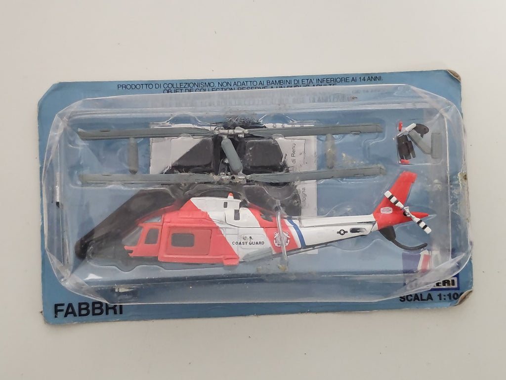 Hélicoptère rétro Fabbri échelle 1:10 ancien modèle collection vintage rare