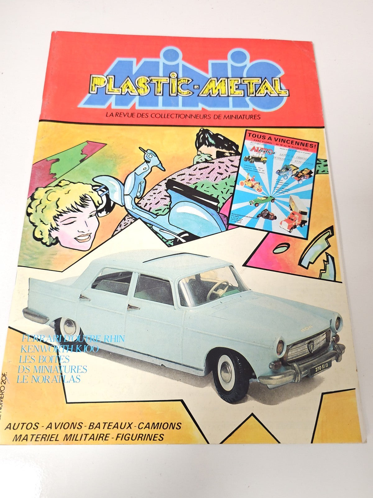 Vintage magazine ancien sur miniatures automobiles plastic metal collection