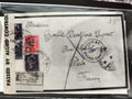 Lettre ancienne censure Alliés Italie 1940s timbres LIRE Paris philatélie vintag