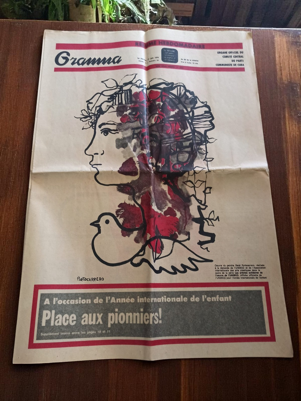Magazine Granma vintage Cuba 1979 propagande révolutionnaire illustré