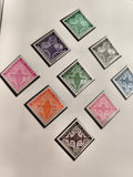 Timbres taxe neufs République du Niger anciens couleurs variées philatélie