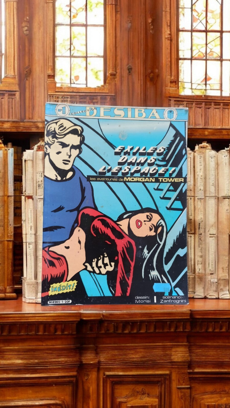 Bande dessinée vintage Exilés dans l’Espace n°1 Desibao années 70 rétro SF