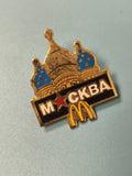 Vintage pin's McDonald's Moscou Russie dôme bleu étoilé collection rare