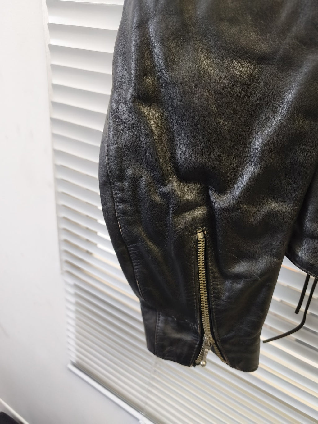 Blouson vintage homme Rob Amsterdam cuir véritable ancien taille M rétro collect