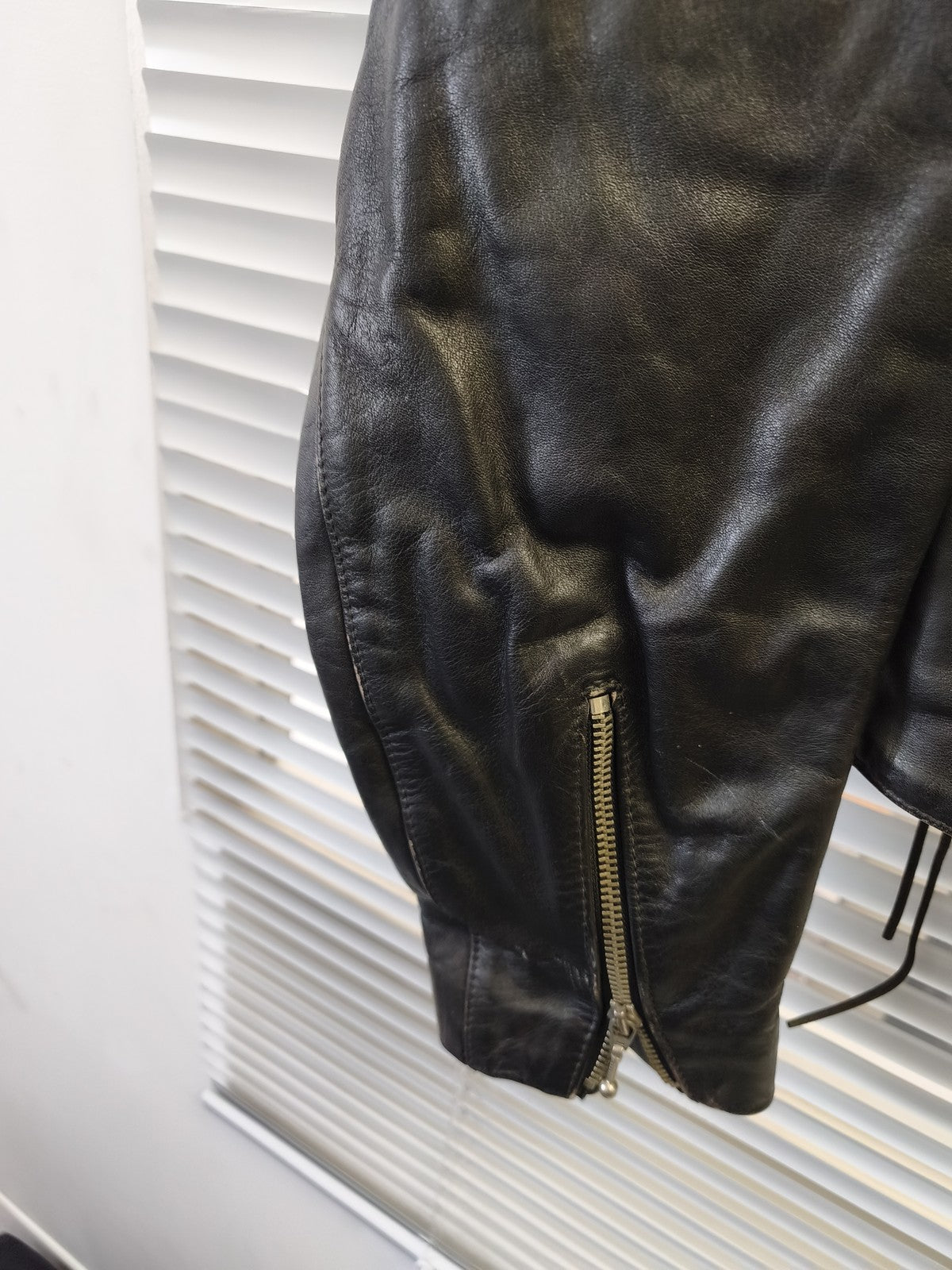 Blouson vintage homme Rob Amsterdam cuir véritable ancien taille M rétro collect