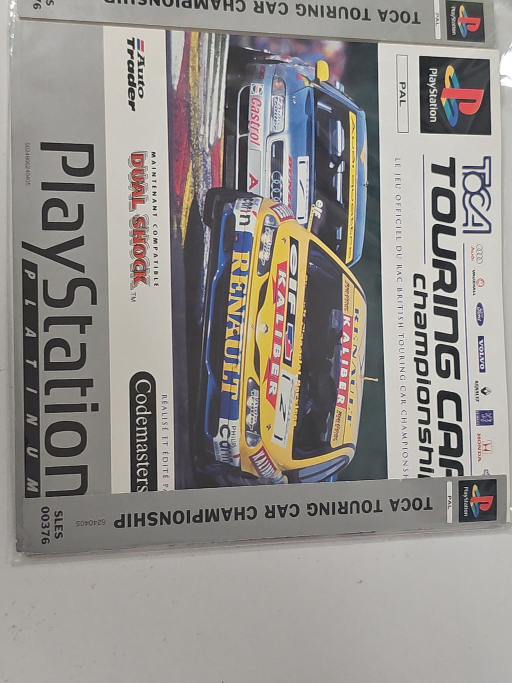 Notice originale Toca pour Playstation PS1, manuel d'instructions jeu Sony