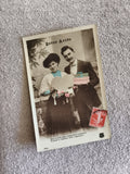 CPA Bonne Année début XXe, couple, carte postale ancienne timbre