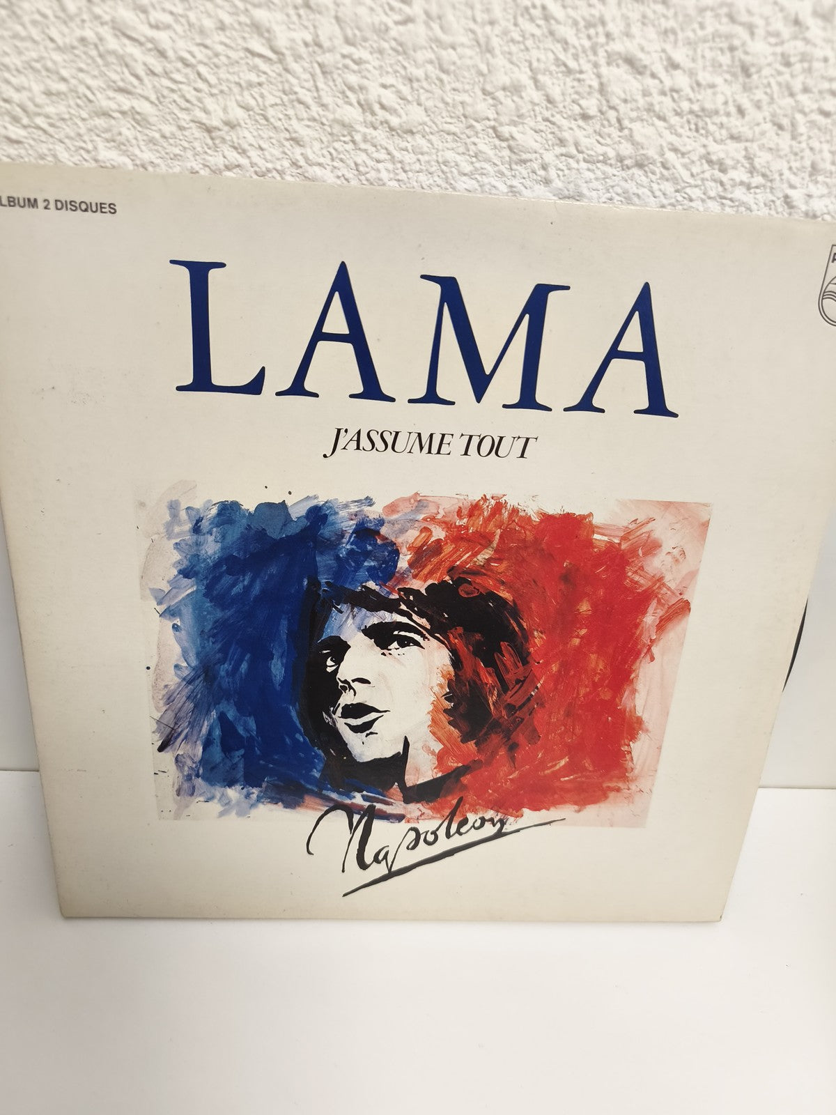 Vinyle 33 tours Lama J’assume Tout double album pochette illustrée
