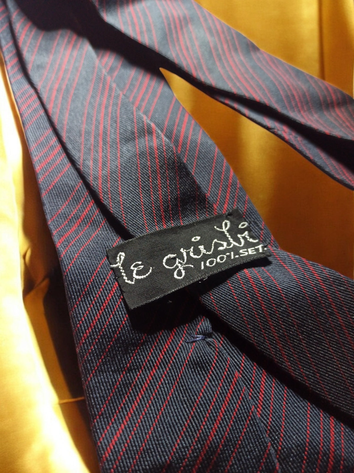 Cravate en soie vintage Le Grisli France