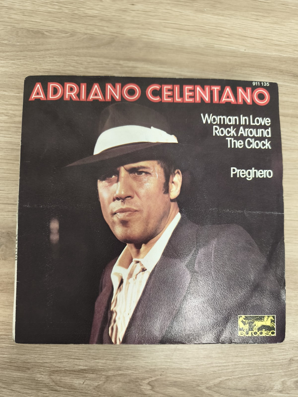 Vinyle 45T Adriano Celentano Woman In Love Rock Around The Clock Preghero