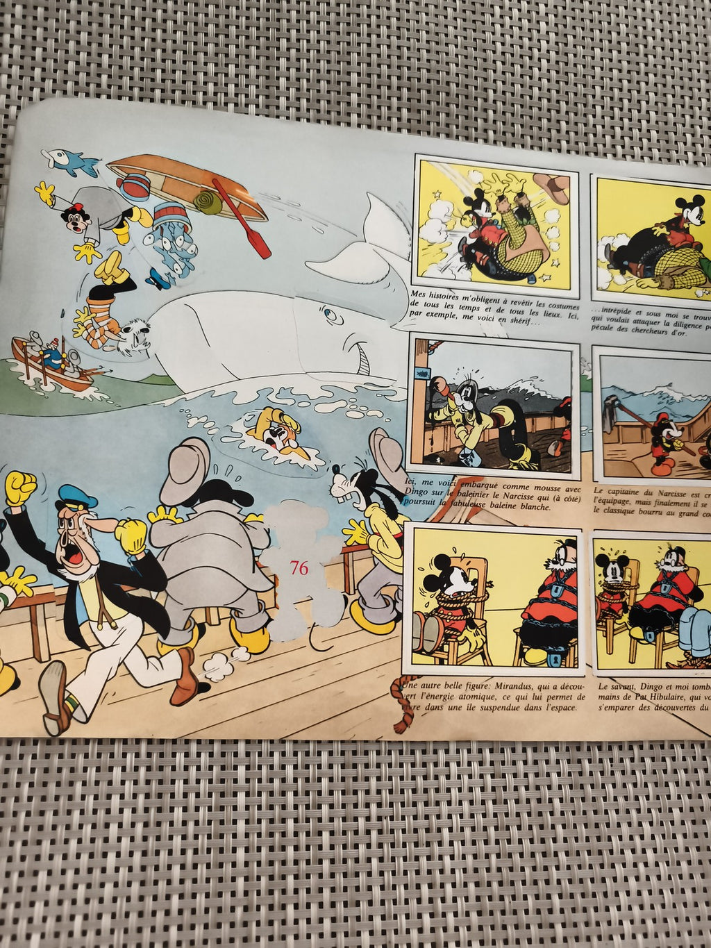 Album Panini Mickey Story ancien vintage Disney figurines Le Journal de Mickey