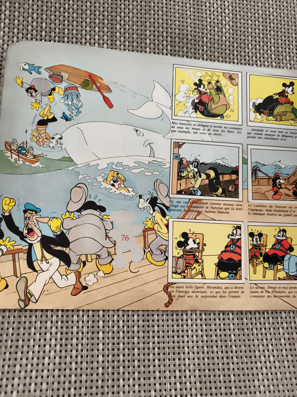 Album Panini Mickey Story ancien vintage Disney figurines Le Journal de Mickey