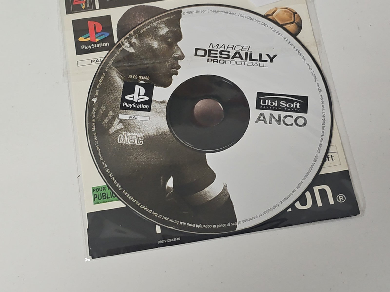 Jeu PS1 Marcel Desailly Football CD seul original Sony Playstation PAL