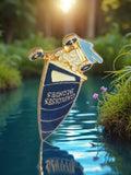 Pin's ancien Gauloises Blondes bleu or publicitaire vintage rétro fumeur tabac