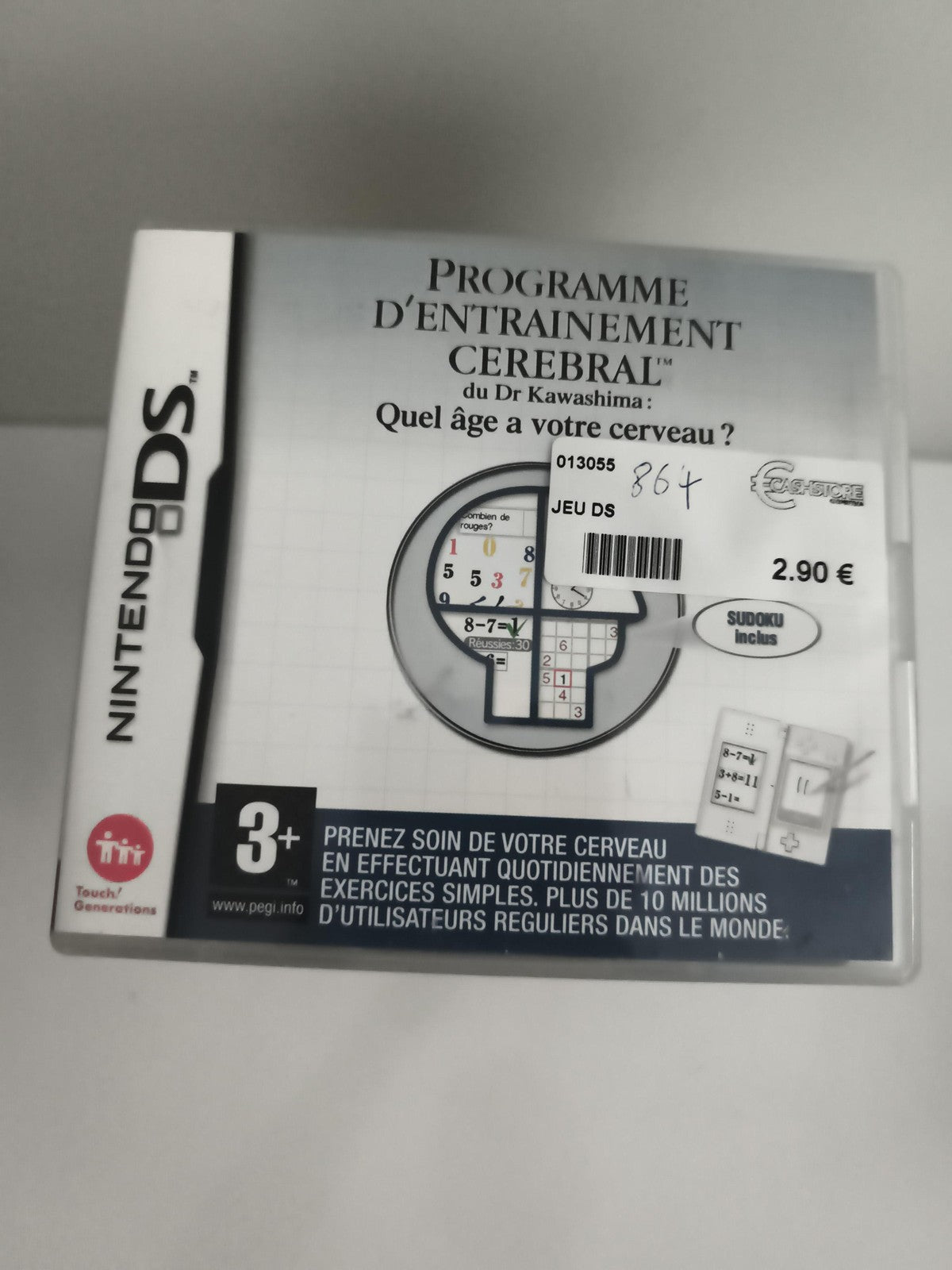Jeu Nintendo DS Programme Entraînement Cérébral Dr Kawashima complet