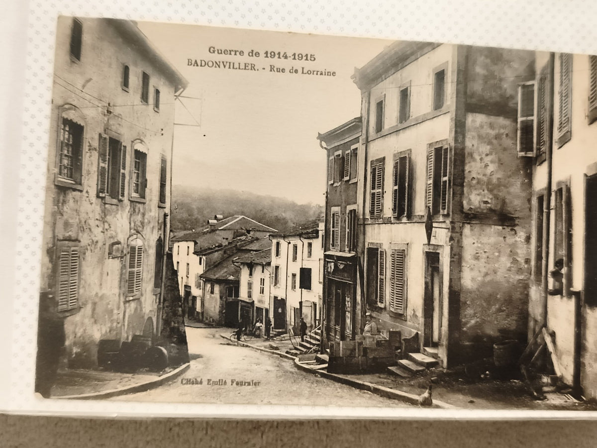 Carte postale ancienne Guerre 1914-1915 Badonviller Rue de Lorraine CPA