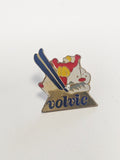 Pin's ancien Volvic vintage, badge rétro collection France, objet publicitaire r