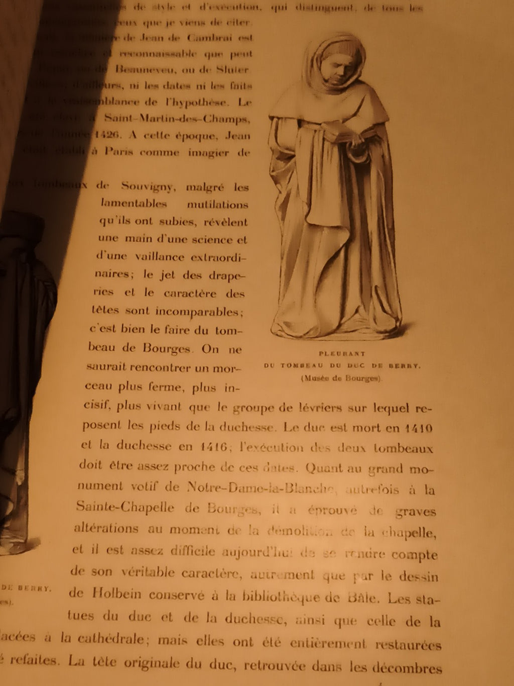 Livre ancien La Sculpture Française rouge doré art histoire XIVe siècle