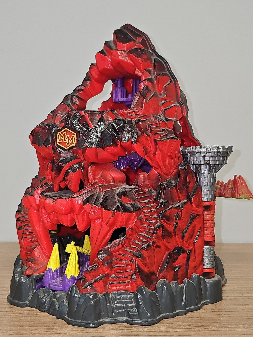 Vintage Mighty Max crâne montagne Bluebird 1992 ancien jouet rétro collection