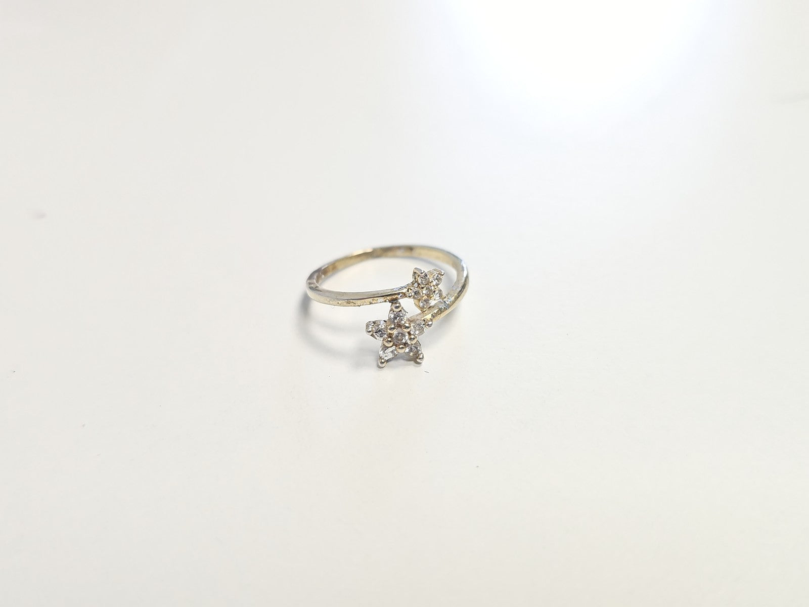Bague vintage ancienne en argent 925 taille 54, 1,6g, bijou rétro collection