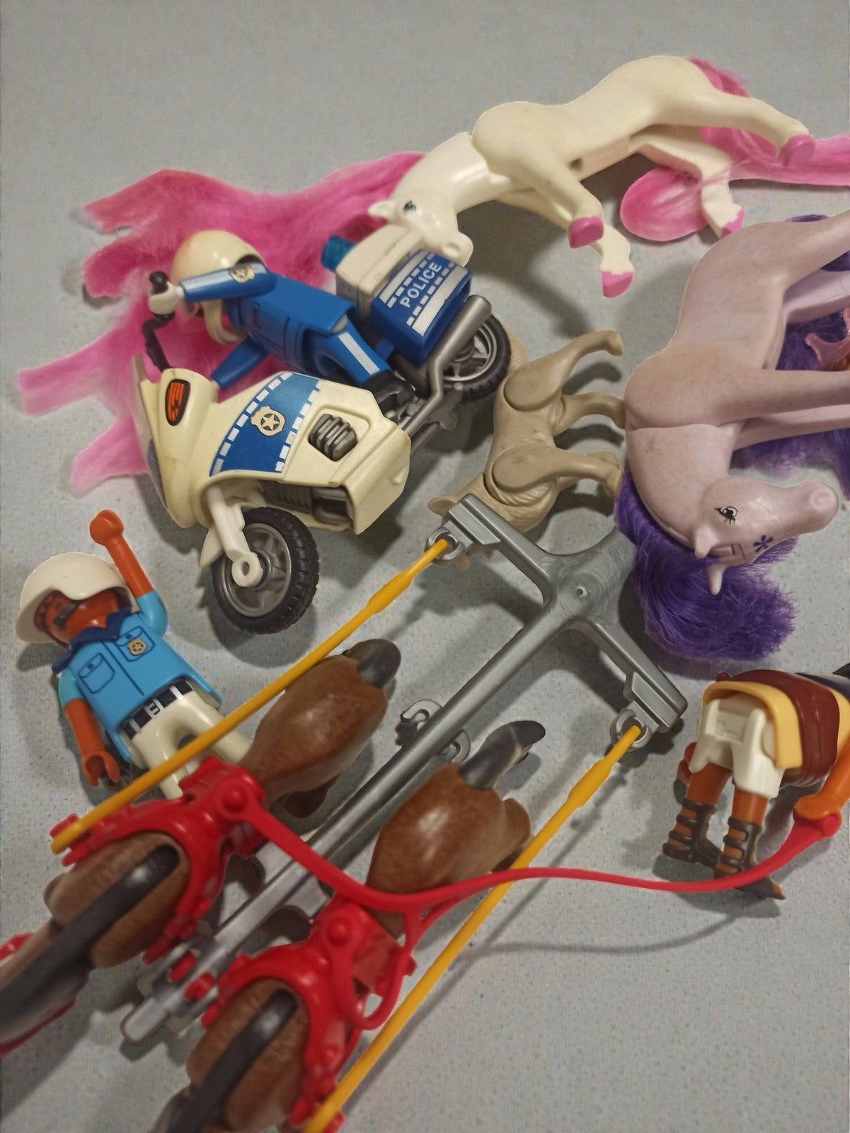 Vintage lot figurines Playmobil anciens personnages rétro collection occasion