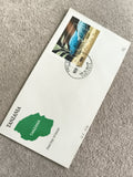 Première enveloppe FDC Tanzanie 1992 poisson timbre 1500 Shilling philatélie