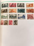 Timbres Saar Saargebiet oblitérés, Allemagne, lots philatélie, motifs architectu