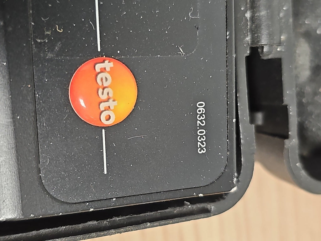 Détecteur de gaz Testo 0632 0323 CH4 C3H8 H2 avec mallette, non testé