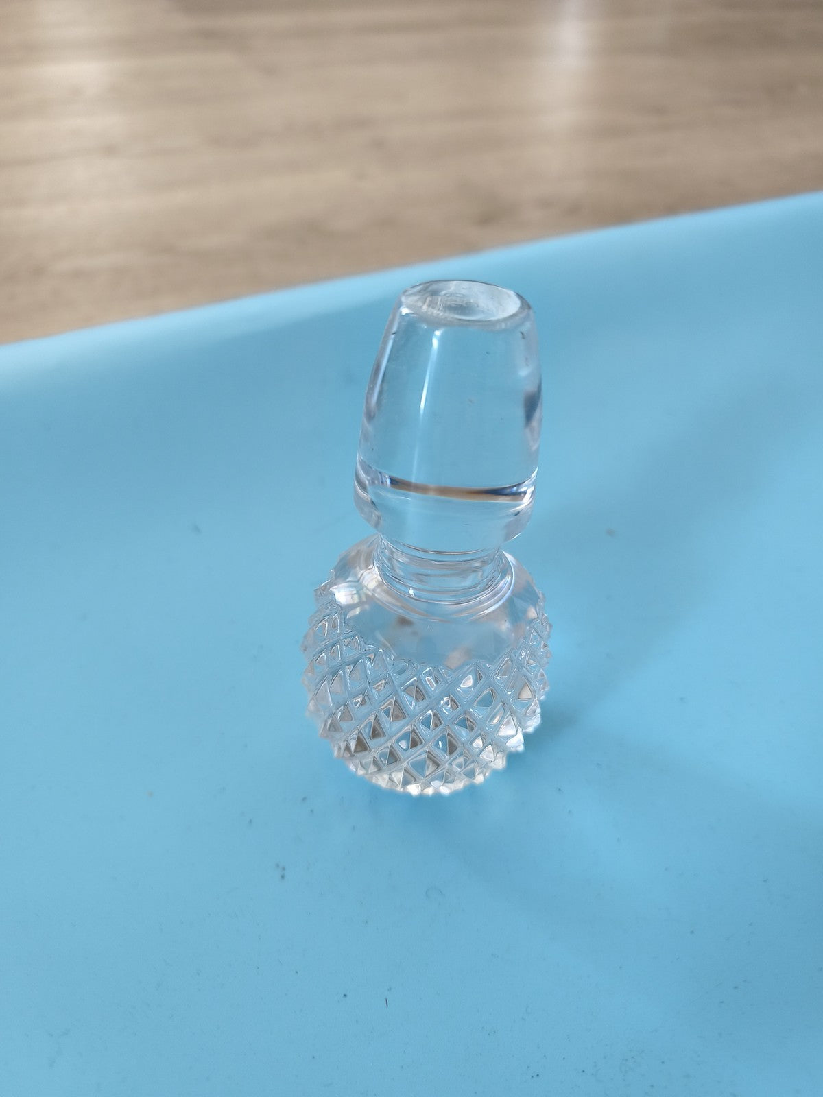 Bouchon vintage en cristal pour bouteille de whisky, accessoire ancien rétro déc