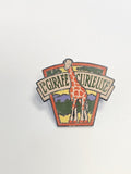 Pin's vintage ancien girafe curieuse rétro collection badge original animal