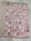 Gros lot ancien timbres d'étude Marianne 10c rose oblitérés philatélie collectio