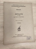 Ancien livre partitions Mozart piano violoncelle Durand édition classique