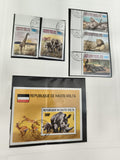 Timbres Haute-Volta animaux oblitérés poste aérienne philatélie Afrique