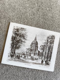 Carte postale Paris Les Invalides lithographie ancienne architecture