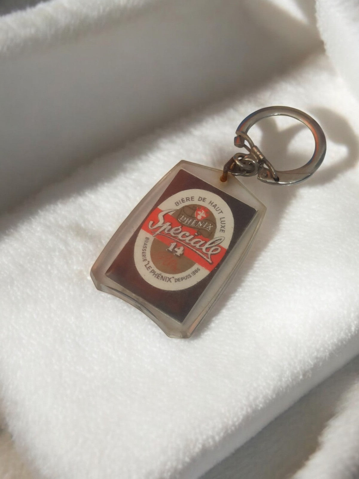Porte-clés ancien bière Phenix Spéciale 14 vintage bistrot rétro pub