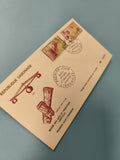Enveloppe FDC Gabon Premier Jour Musée des Arts Timbres illustrés Librevillle