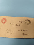 Ancienne carte postale Allemagne timbre oblitéré philatélie écriture manuscrite